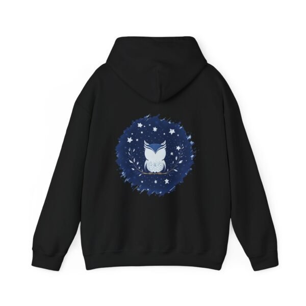 Cute Owl Urban Hoodie, Unisex Heavy Blend Sweatshirt, Cozy Hipster Jumper, Trendy Animal Hoody, Fashionable Pullover, Stylish Bird Outerwear - Image 10