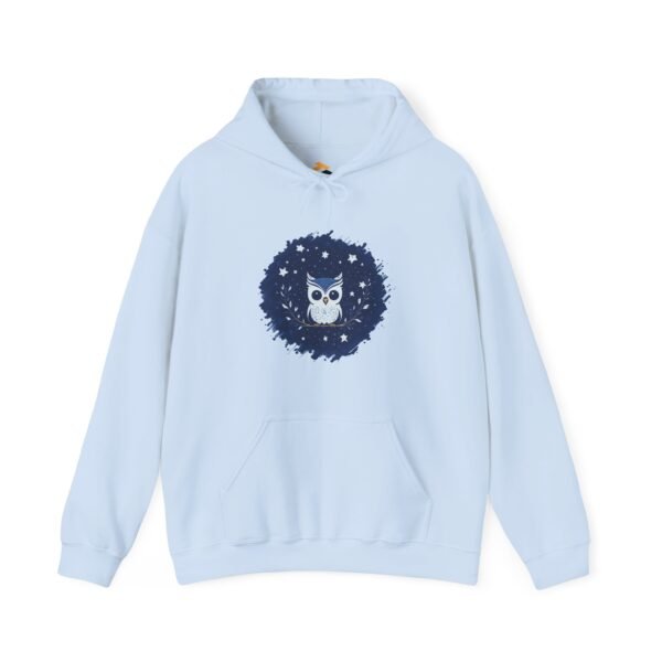 Cute Owl Urban Hoodie, Unisex Heavy Blend Sweatshirt, Cozy Hipster Jumper, Trendy Animal Hoody, Fashionable Pullover, Stylish Bird Outerwear - Image 25