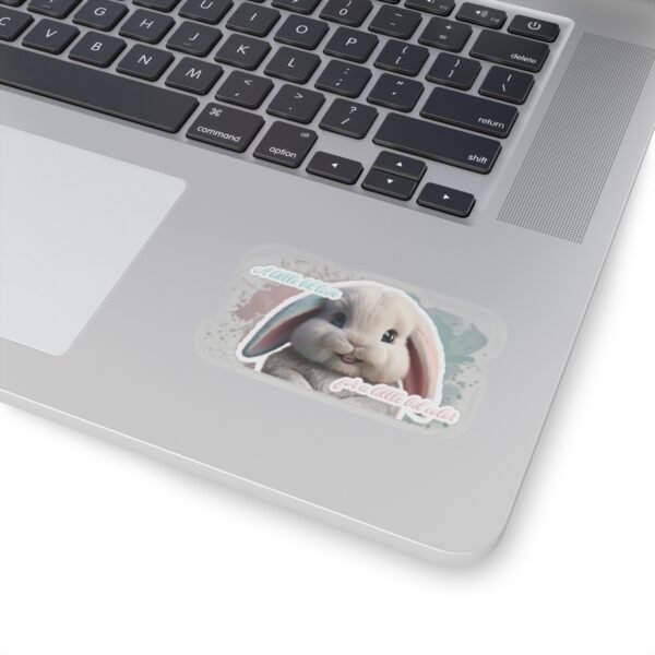 Easter Bunny, A little bit love, A little bit color, Kiss-Cut Stickers, transparent and white stickers, sticker bunny print, funny stickers - Image 8