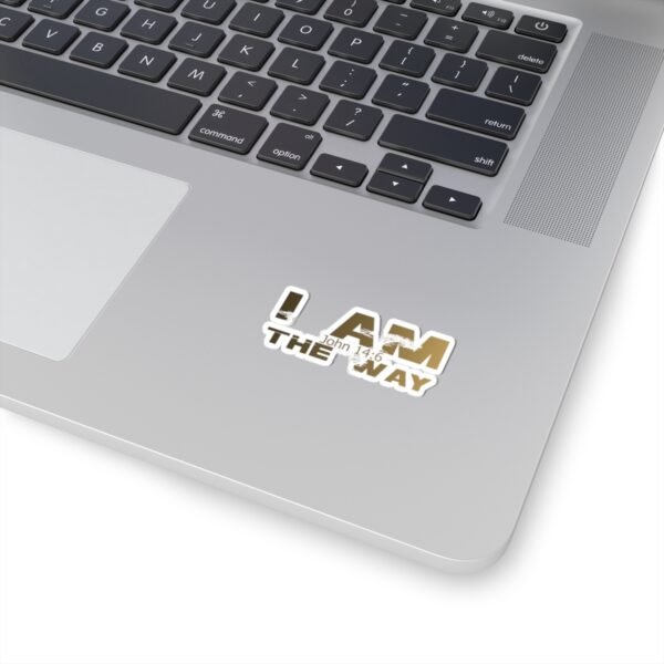 Divine inspiration: I am the way, Kiss-Cut Stickers, transparent and white stickers, religious phrases stickers - Image 5