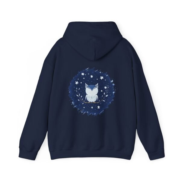 Cute Owl Urban Hoodie, Unisex Heavy Blend Sweatshirt, Cozy Hipster Jumper, Trendy Animal Hoody, Fashionable Pullover, Stylish Bird Outerwear - Image 42