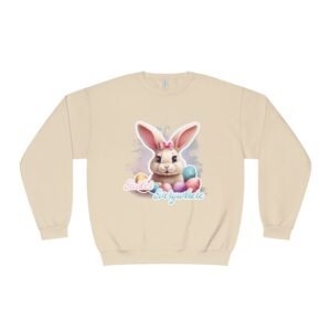 Easter Bunny, Easter Everywhere, Unisex NuBlend® Crewneck Sweatshirt - JERZEES 562MR, cute bunny sweatshirt