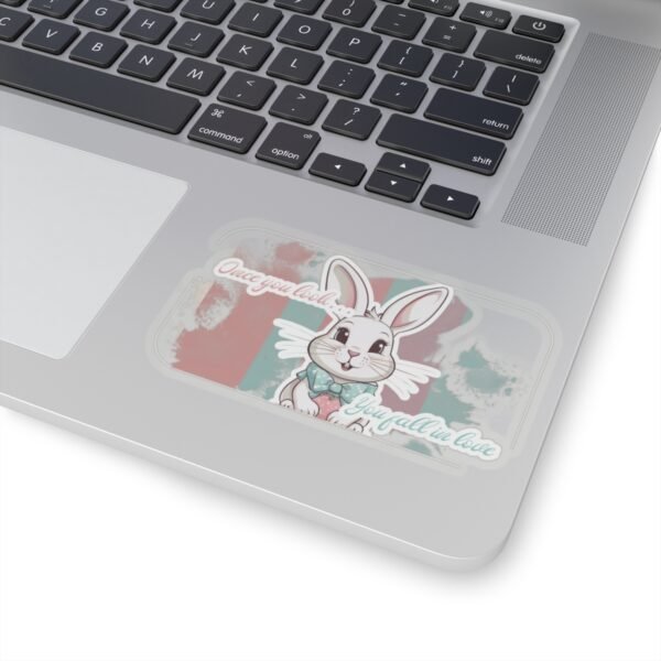 Easter Bunny, Once you look, You fall in love, Kiss-Cut Stickers, transparent and white stickers, sticker bunny print, funny stickers - Image 14