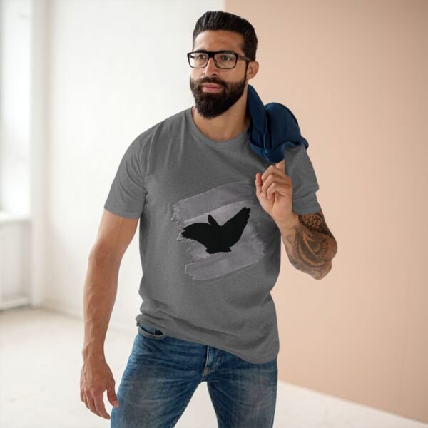 Men's Chinese Shadow Dove Graphic Tee | Stylish Nature Print Shirt | Distinctive Bird Lover Gift for Trendsetters - Image 3