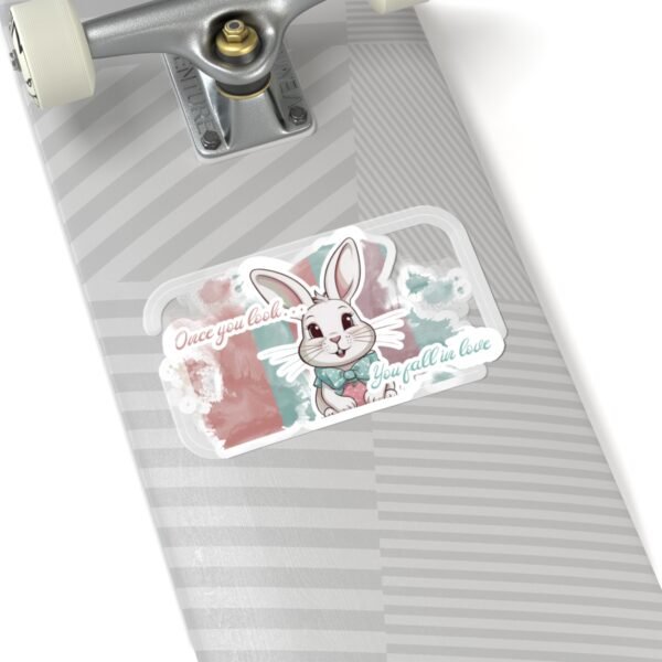Easter Bunny, Once you look, You fall in love, Kiss-Cut Stickers, transparent and white stickers, sticker bunny print, funny stickers - Image 23