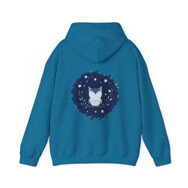 Cute Owl Urban Hoodie, Unisex Heavy Blend Sweatshirt, Cozy Hipster Jumper, Trendy Animal Hoody, Fashionable Pullover, Stylish Bird Outerwear - Image 34