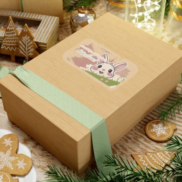 Easter Bunny, You are looking for me, Here I am, Kiss-Cut Stickers, transparent and white stickers, sticker bunny print, funny stickers - Image 15