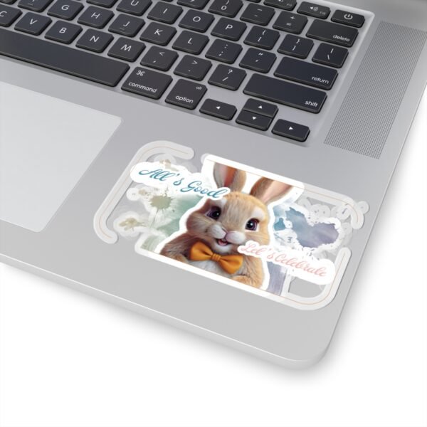 Easter Bunny, All's good, Let's celebrate, Kiss-Cut Stickers, transparent and white stickers, sticker bunny print, funny stickers - Image 17