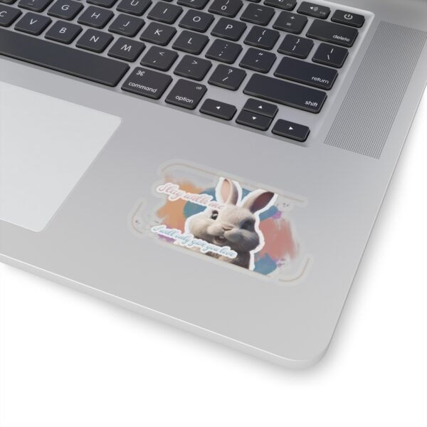 Easter Bunny, Stay with me, I'll give you love, Kiss-Cut Stickers, transparent and white stickers, sticker bunny print, funny stickers - Image 8