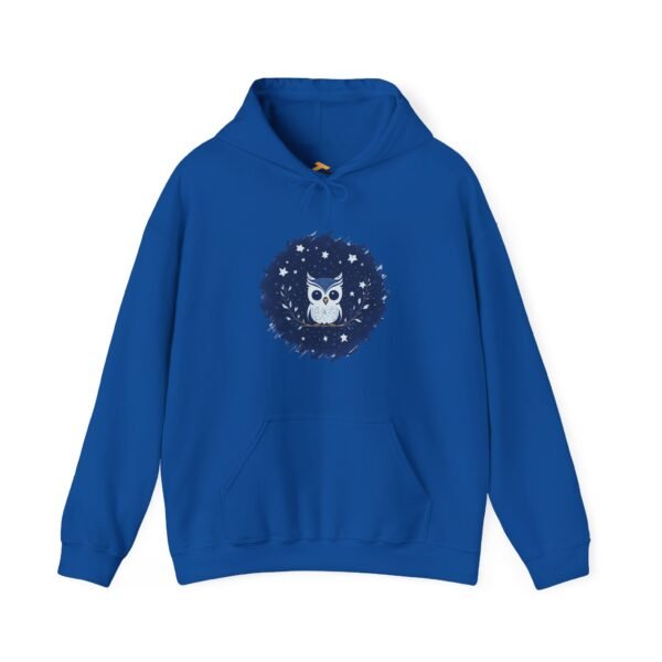 Cute Owl Urban Hoodie, Unisex Heavy Blend Sweatshirt, Cozy Hipster Jumper, Trendy Animal Hoody, Fashionable Pullover, Stylish Bird Outerwear - Image 37
