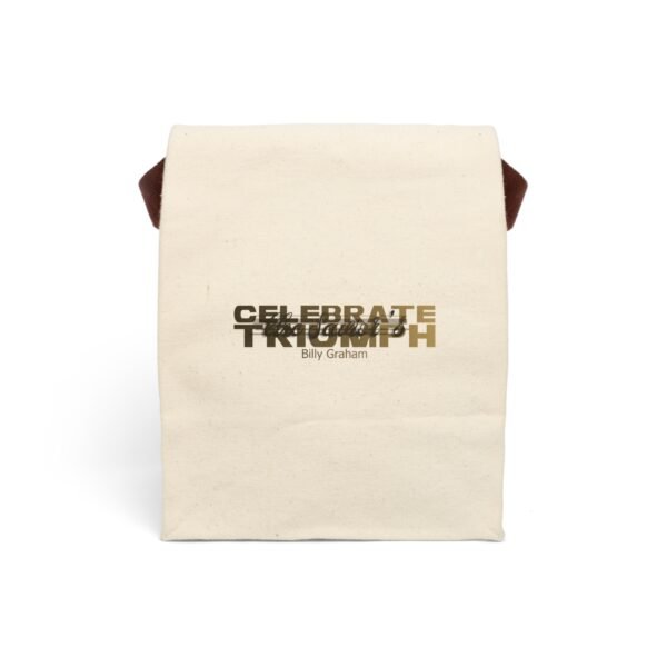 Divine inspiration: Celebrate the Savior's triumph, Canvas Lunch Bag With Strap, for snacks and three-course meals, your food