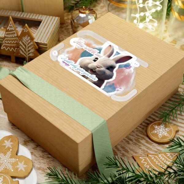Easter Bunny, Stay with me, I'll give you love, Kiss-Cut Stickers, transparent and white stickers, sticker bunny print, funny stickers - Image 24