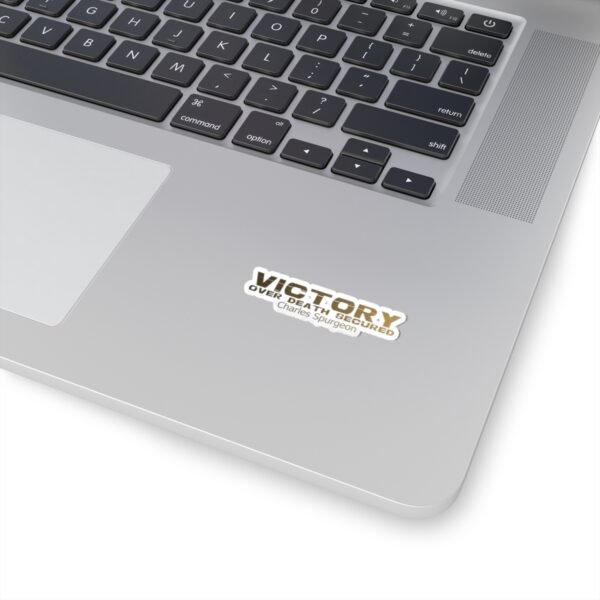 Divine inspiration: Victory over death secured, Kiss-Cut Stickers, transparent and white stickers, religious phrases stickers - Image 5