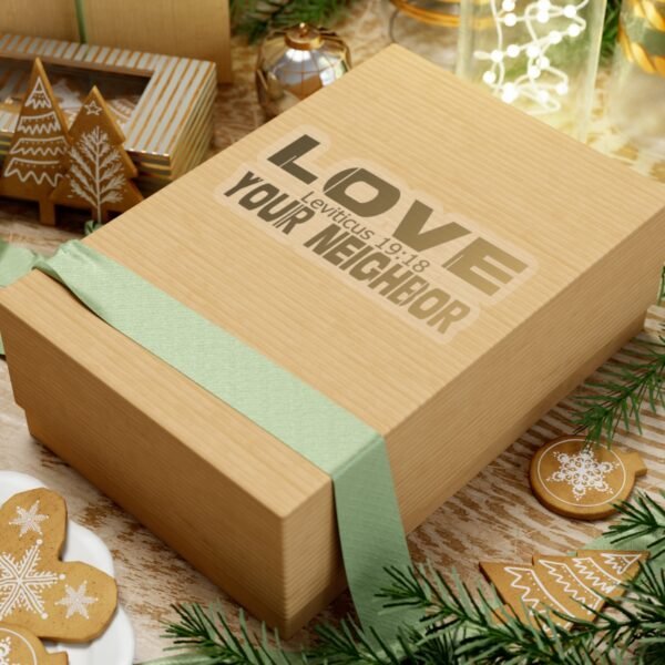 Divine inspiration: Love your neighbor, Kiss-Cut Stickers, transparent and white stickers, religious phrases stickers - Image 21
