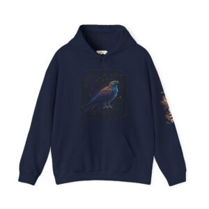 Hawk Design Urban Hoodie – Unisex Graphic Sweatshirt for Cozy Streetwear | Ideal Gift for Hawk Enthusiasts & Trendsetters