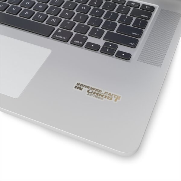 Divine inspiration: Renewed faith in Christ, Kiss-Cut Stickers, transparent and white stickers, religious phrases stickers - Image 2