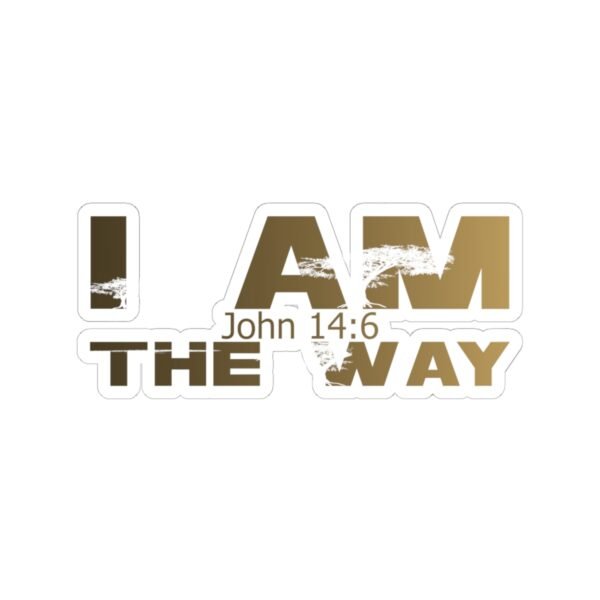 Divine inspiration: I am the way, Kiss-Cut Stickers, transparent and white stickers, religious phrases stickers - Image 22