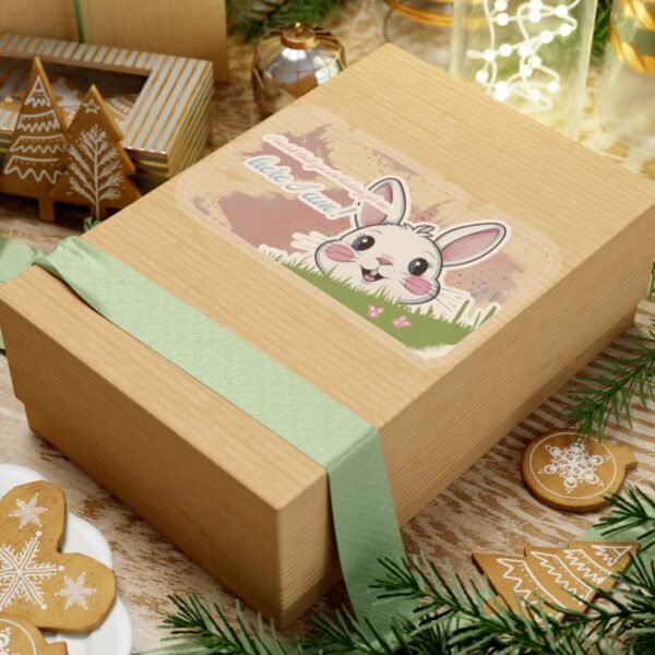 Easter Bunny, You are looking for me, Here I am, Kiss-Cut Stickers, transparent and white stickers, sticker bunny print, funny stickers - Image 21