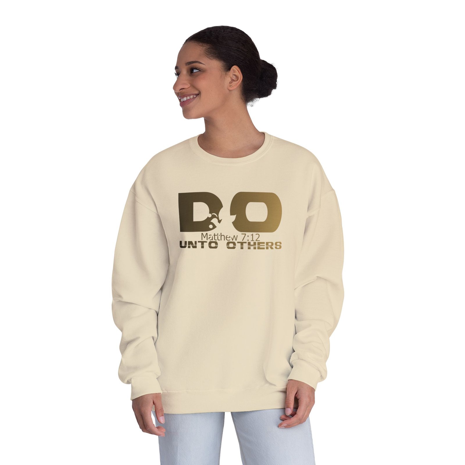Do unto others, Unisex NuBlend® Crewneck Sweatshirt - JERZEES 562MR - Image 4