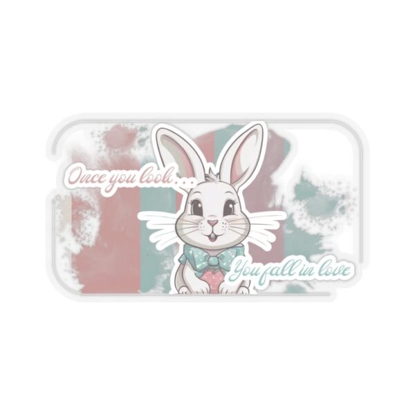 Easter Bunny, Once you look, You fall in love, Kiss-Cut Stickers, transparent and white stickers, sticker bunny print, funny stickers - Image 19