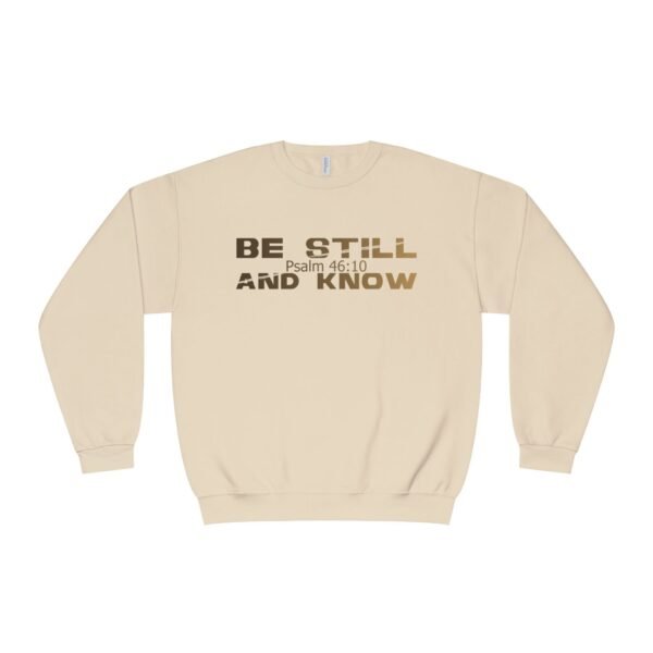 Be still and know, Unisex NuBlend® Crewneck Sweatshirt - JERZEES 562MR - Image 5