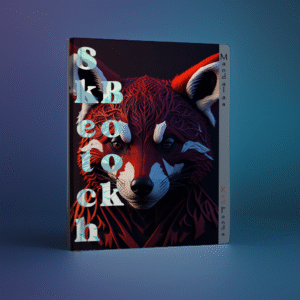 Sketchbook Mandalas – Red Panda mandala art cover