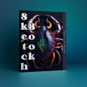 Sketchbook Zodiacal Signs – Colorful scorpion zodiac cover art